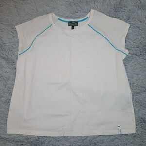 Lauren Active Shirt Womens 2X White Athletic Sleeveless L-RL‎ Gorpcore Casual